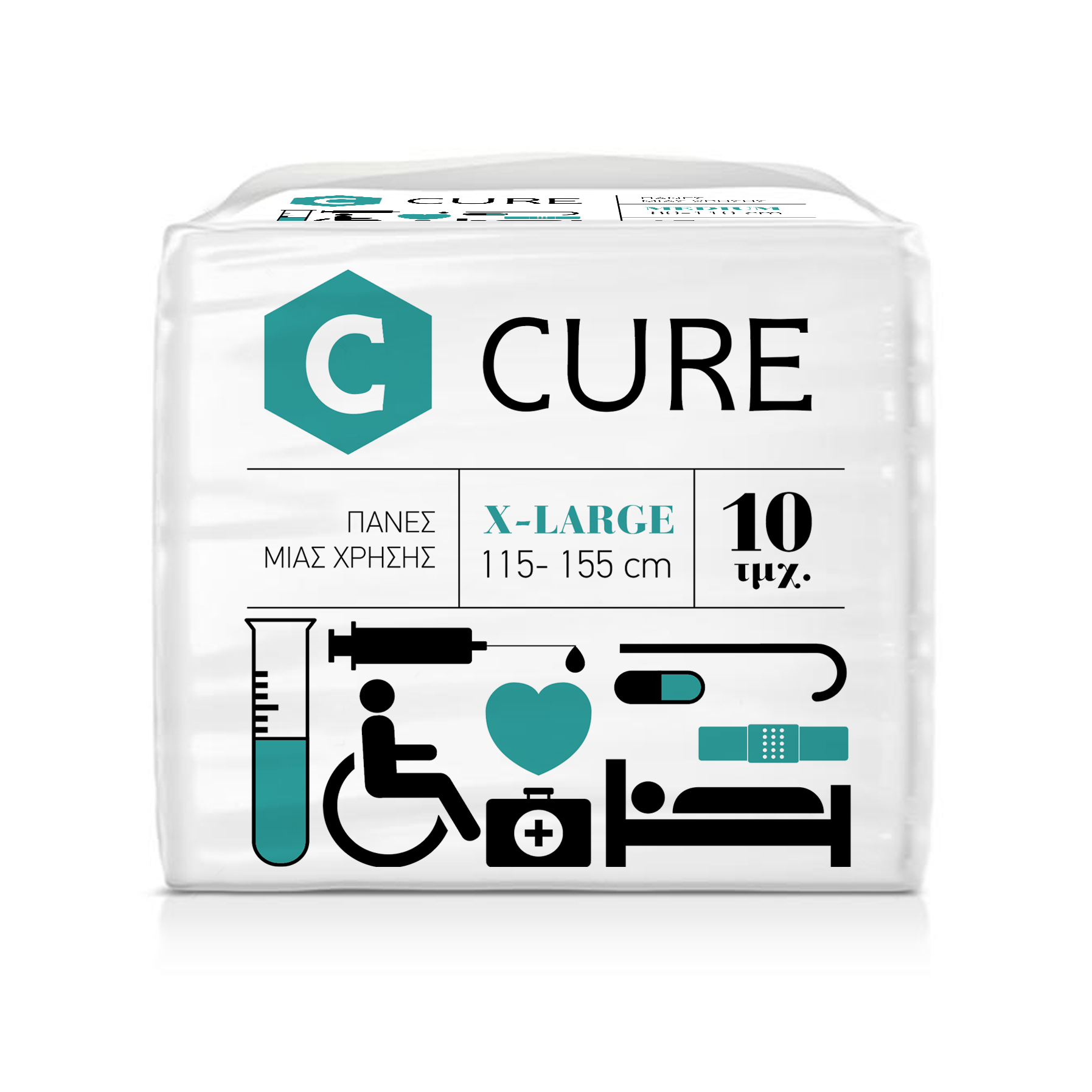 Cure Acne Diapers XLarge 10pcs