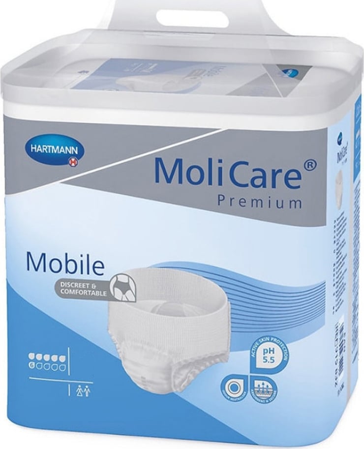 MoliCare Premium Mobile Extra Plus Εσώρουχο Ακράτειας Ημέρας Medium (Περ: 80-120cm) 6 Σταγόνων 14τμχ  REF:915832 Hartmann