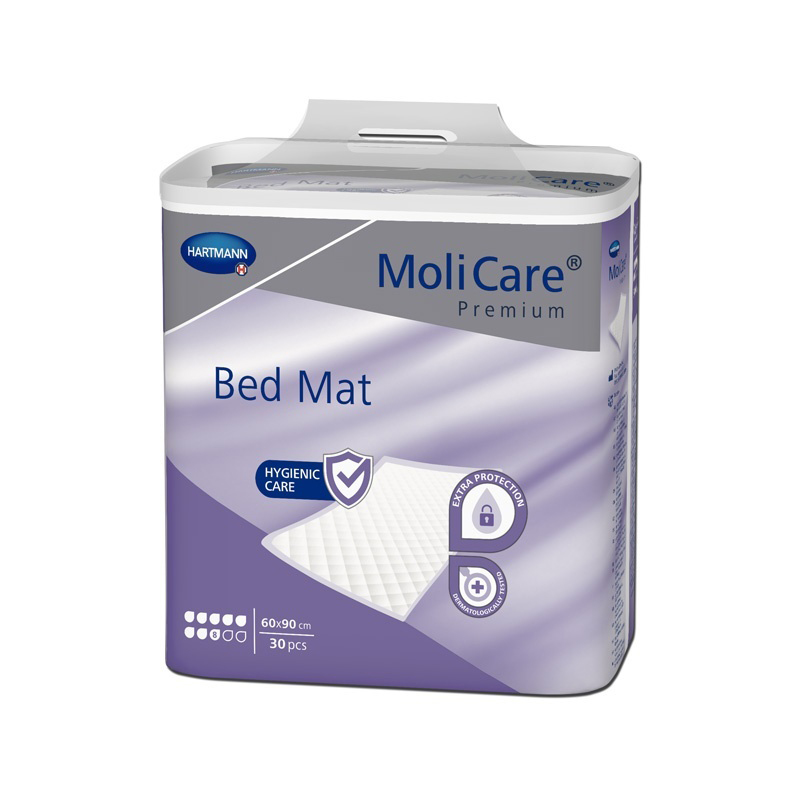 MoliCare Premium Bed Mat Disposable 8 Drops 60x90cm 30pcs REF:161088 (ex 161700 &161187) Hartmann