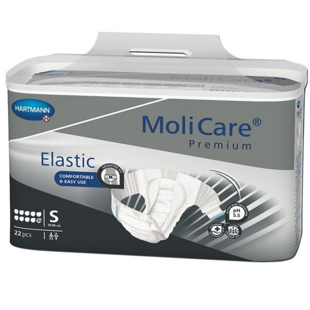 MoliCare Premium Slip Elastic Πάνες Ακράτειας Νύχτας Small 10 Σταγόνων 22τμχ REF:165671 Hartmann