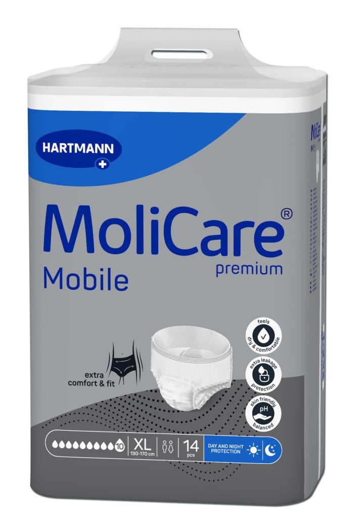 MoliCare Premium Mobile Super Plus Εσώρουχο Ακράτειας Νύχτας Xlarge (Περ: 130-170cm) 10 Σταγόνων 14τμχ REF:915880 Hartmann