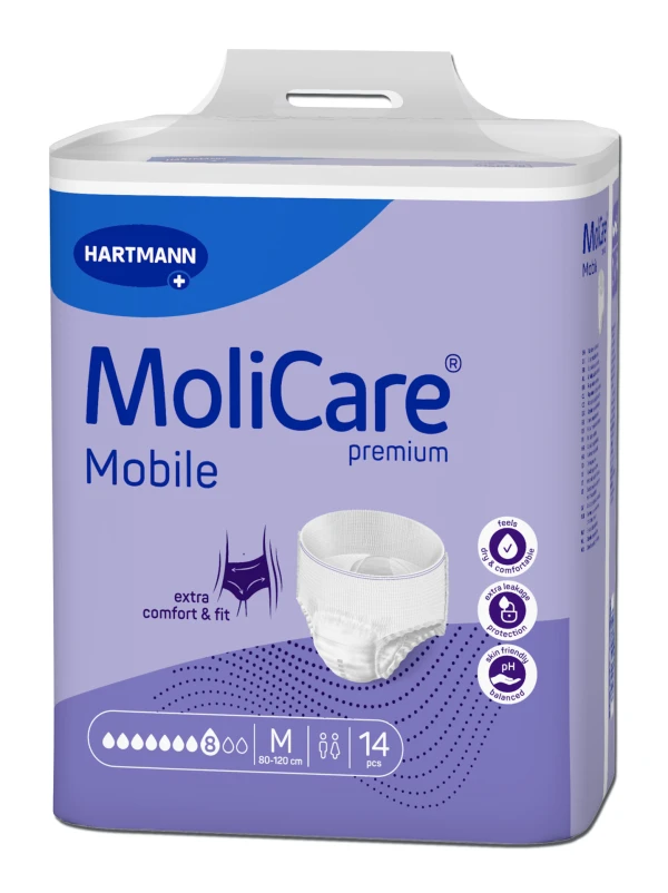 MoliCare Premium Mobile Super Plus Εσώρουχο Ακράτειας Νύχτας Medium (Περ: 80-120cm) 8 Σταγόνων 14τμχ  REF:166030 Hartmann (πρώην 915872)