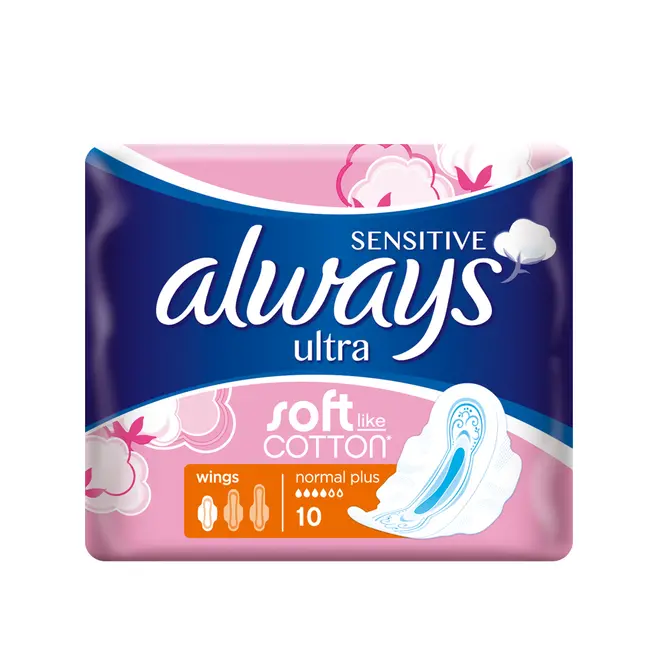 Always Sensitive Ultra Soft Normal Plus with Wings 10pcs