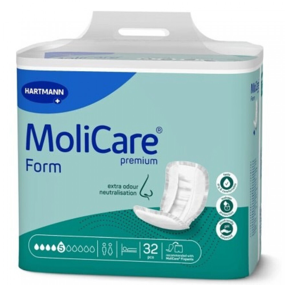 MoliCare Premium Form Extra Plus Σερβιέτες Ακράτειας 32τμχ 5 Σταγ. REF:168405 Hartmann (πρώην 168219)