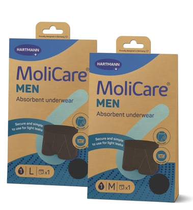 MoliCare Men Επαναπλενόμενο Εσώρουχο Ακράτειας Large 1τμχ REF:166304 Hartmann