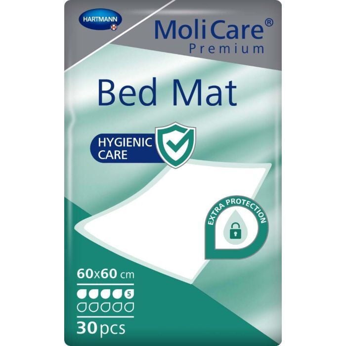 MoliCare Premium Bed Mat Υποσέντονο Μιας Χρήσης 5 Σταγόνων 60x60cm 30τμχ REF:161063 (πρώην 161320) Hartmann