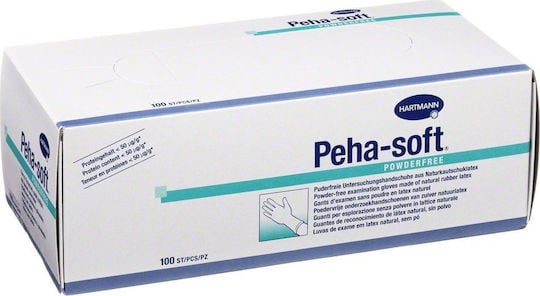 Γάντια Peha-soft Λάτεξ Χ.Π. Comfort 100τμχ Large REF:942023 Hartmann