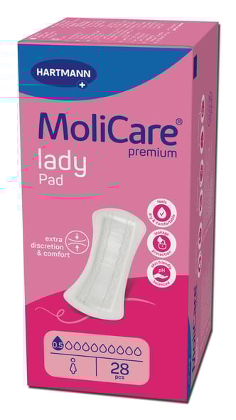 MoliCare Premium Lady Pad Σερβιέτες  0,5 Σταγ. 28τμχ  REF:168056 Hartmann (πρώην 168131)