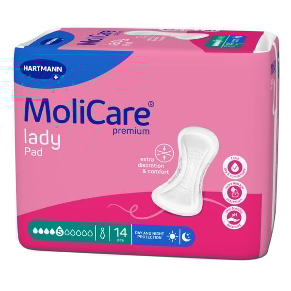 MoliCare Premium Lady Pad Σερβιέτες  5 Σταγ. 14τμχ  REF:168051 Hartmann (πρώην 168670)