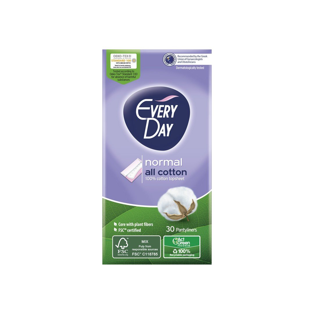EveryDay Σερβιετάκια All-Cotton Normal 30τμχ