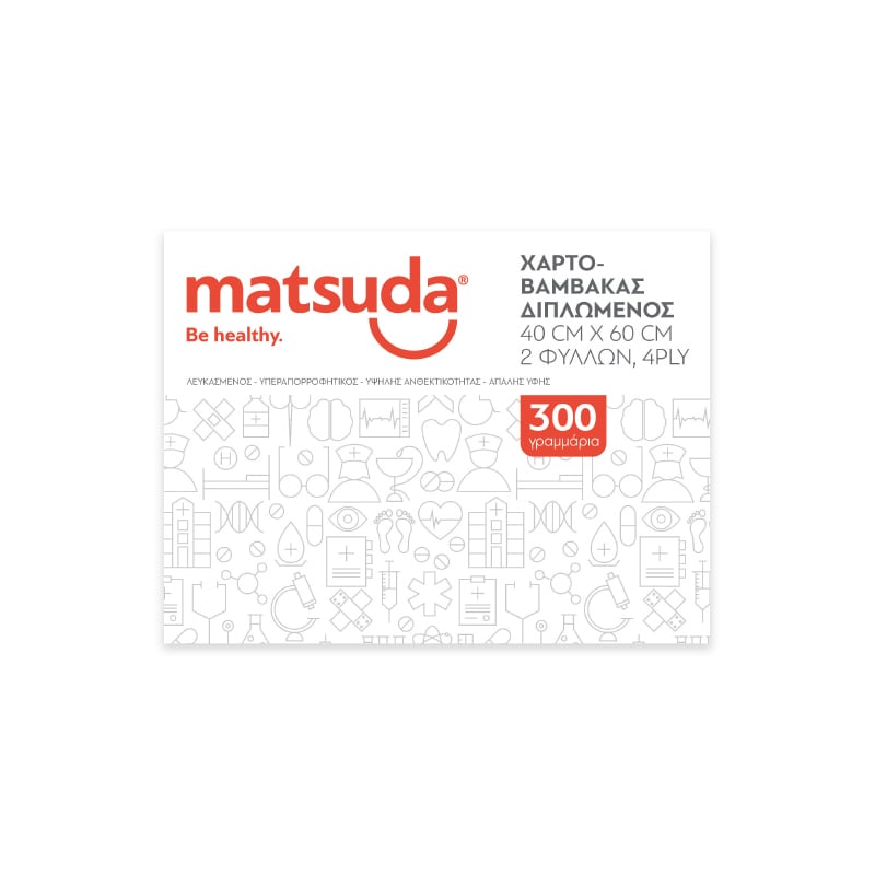 Χαρτοβάμβακας Matsuda 1kg Διπλωμένος 4ply 40x60cm