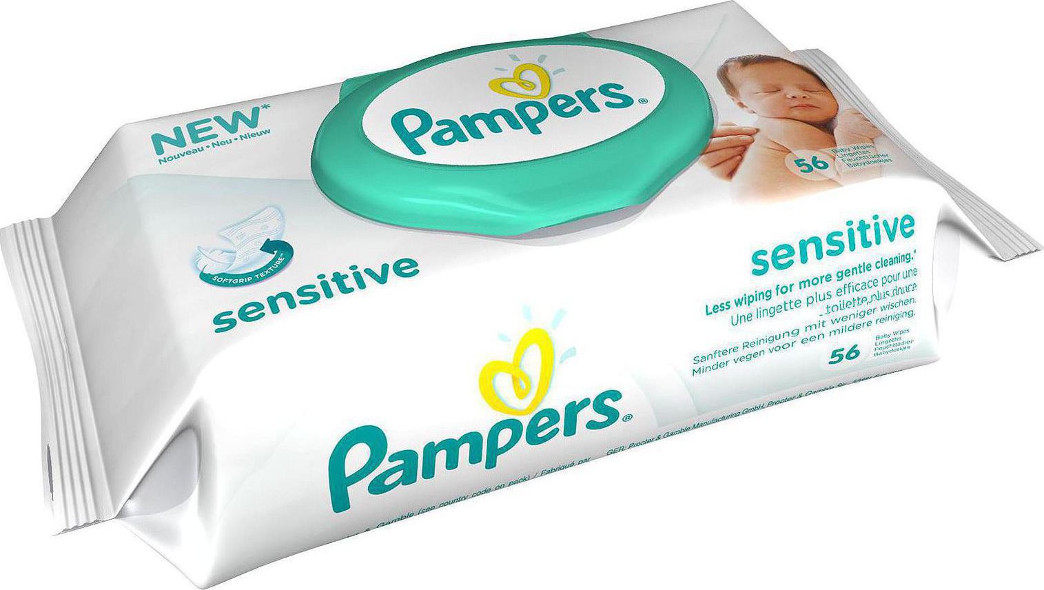 Pampers Baby/Wipes  56τμχ Sensitive