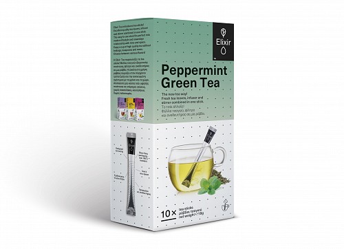 Elixir Tea Peppermint / Green Tea 10 tea bars