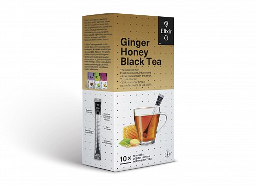 Elixir Tea Ginger Honey / Black Tea 10 tea bars