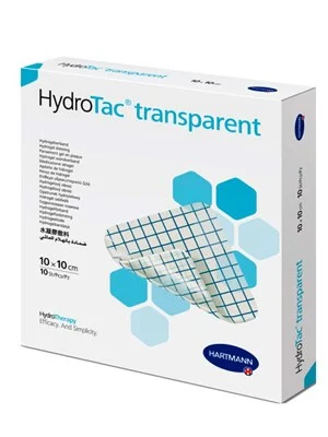 HydroTac Transparent Hydrogel Coated Patch 10x10cm 10pcs REF:685906 Hartmann