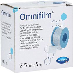 Omnifilm Self-adhesive Porous Transparent Film Fixing Tape 1,25cmx5m 1pcs REF:900433 Hartmann