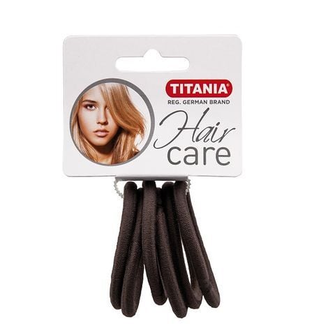 Titania Λαστιχάκια Μαλλιών Γκρι 6τμχ 5cm/6mm Ref:7814