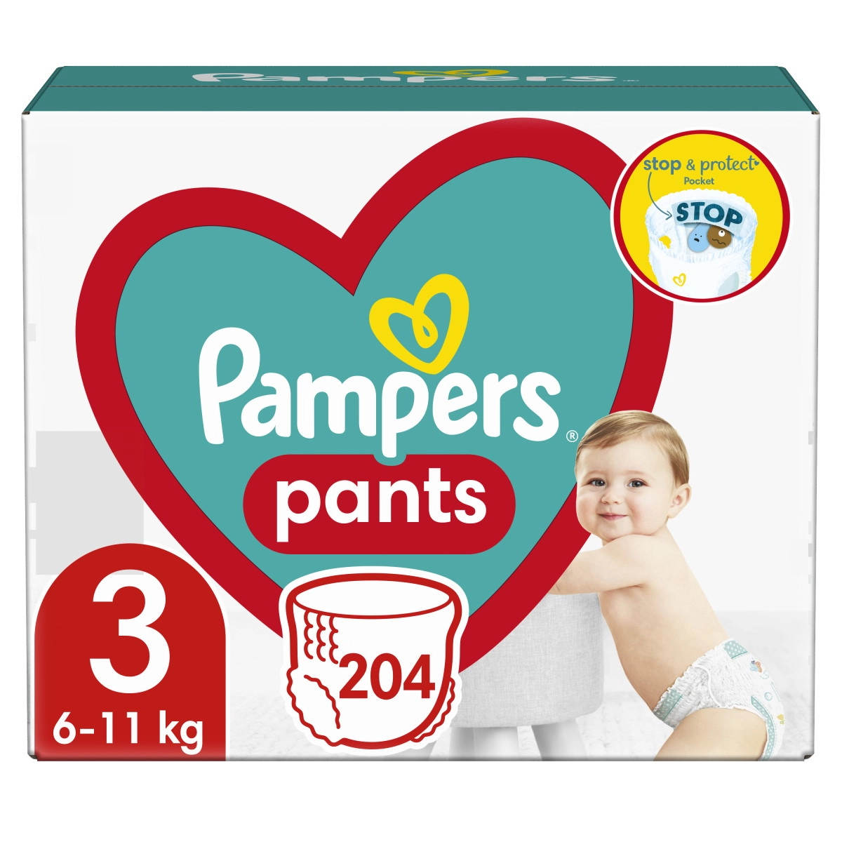 Pampers Pants Size 3 6-11kg 4pcs