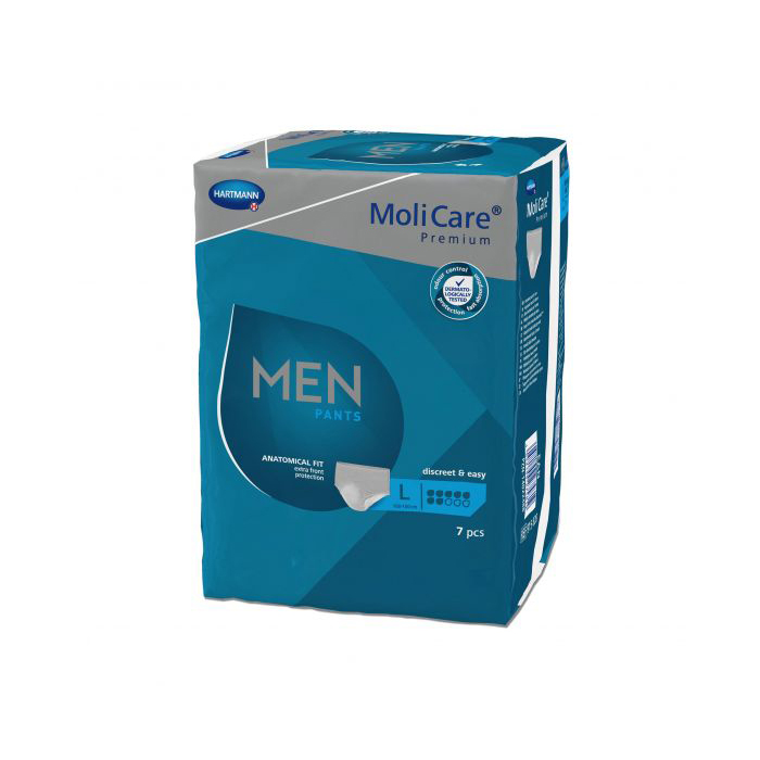 MoliCare Premium Men Pants Ανδρικά Ακράτειας Large (Περ: 100-150cm) 5 Σταγ. 7τμχ REF:915818 Hartmann