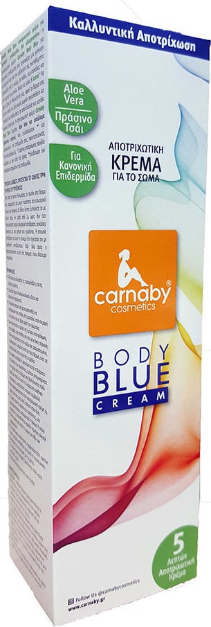 Carnaby Body Blue Normal Skin Depilatory Body Cream 150ml
