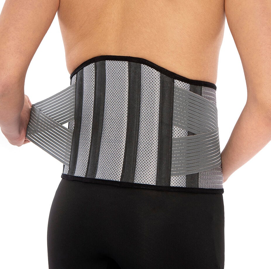 Lumbar belt with 6 bolsters -6162/5162- Grey One Size Anatomic Help