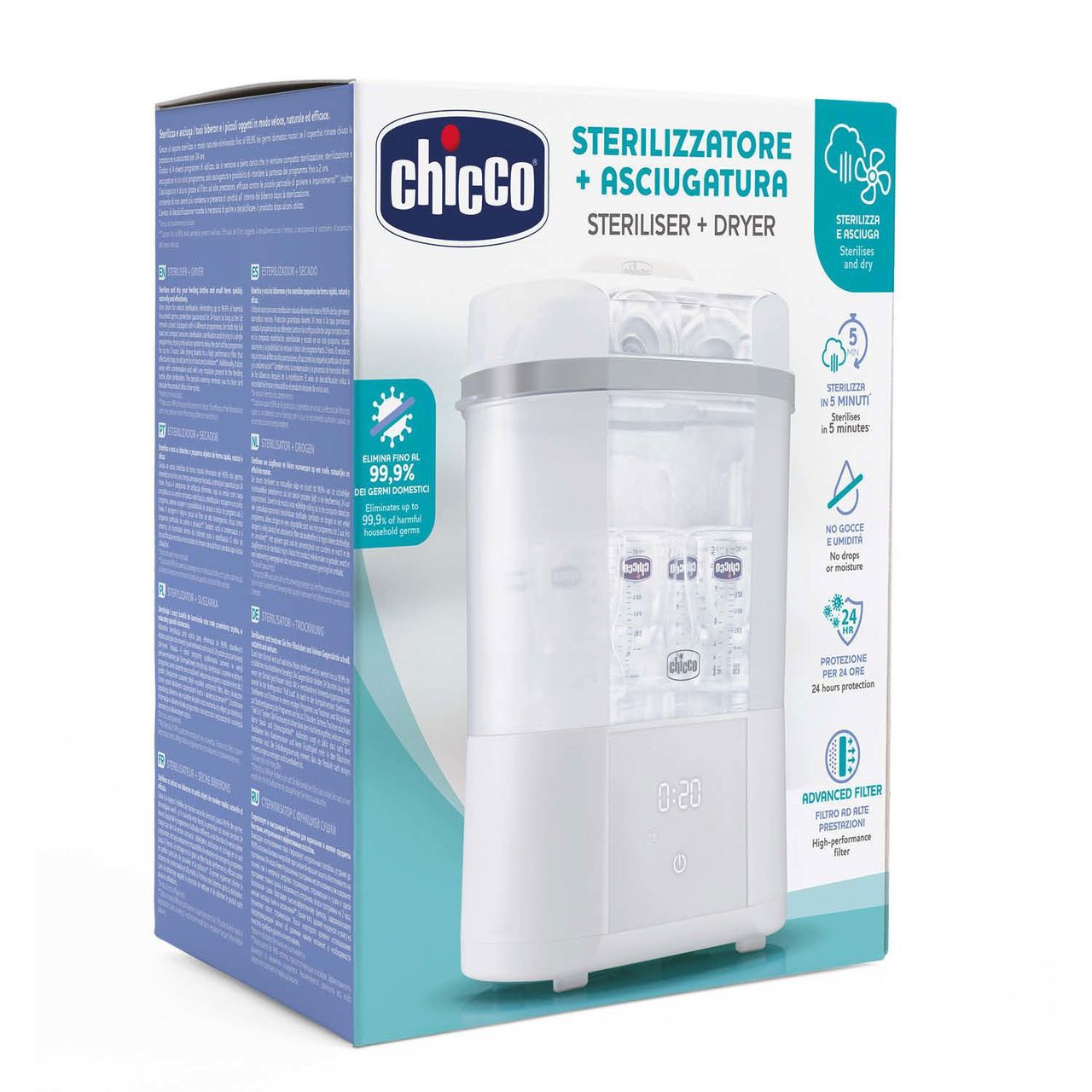 Chicco Electric. Sterilizer+Dryer with Filter 07392-10