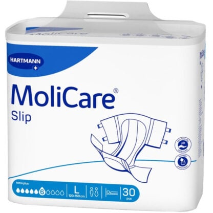 MoliCare Flash Slip Extra Plus Πάνες Ακράτειας Ημέρας Large (Περ: 120-150cm) 6 Σταγόνων 30τμχ REF:165233 (πρώην 169848) Hartmann