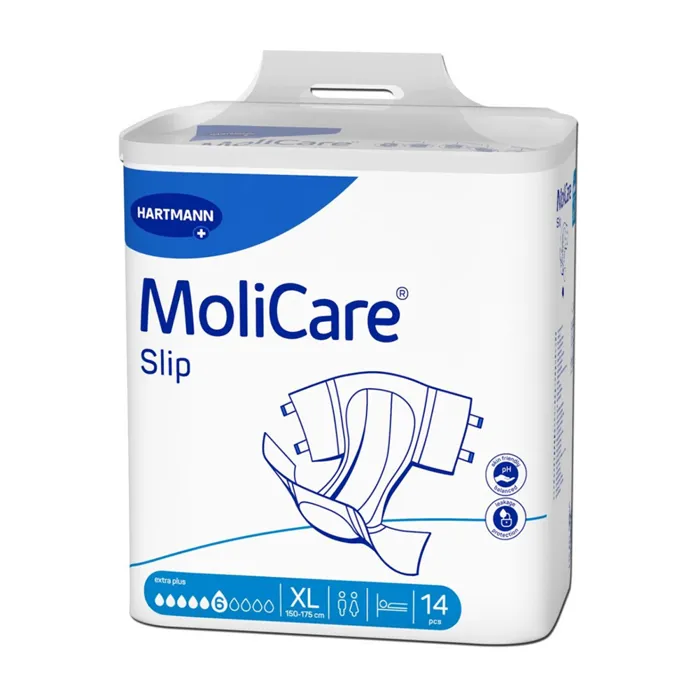 MoliCare Flash Slip Extra Plus Πάνες Ακράτειας Ημέρας XLarge (Περ: 150-175cm) 6 Σταγόνων 14τμχ REF:165234 (πρώην 169948) Hartmann