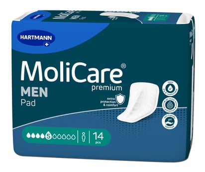 MoliCare Premium Men Pad Ανδρικές Σερβιέτες 5 Σταγόνων 14τμχ REF:168069 Hartmann (πρώην 168801)