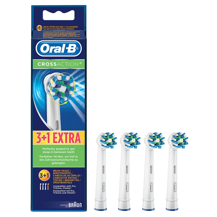 Oral b Countertop Oral b Toothbrush Cross Action (3+1) P&G