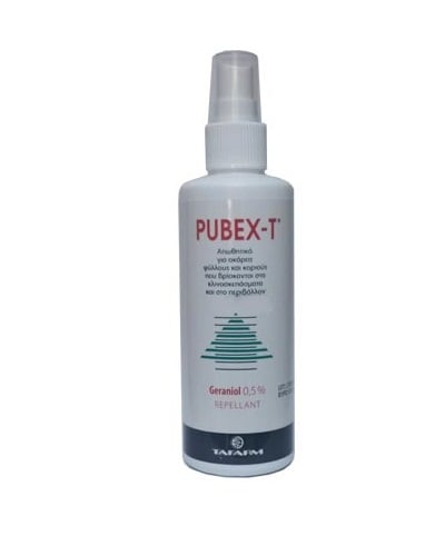 Repellent Spray Pubex-T for Acaréas Psyllous Bugs 200ml