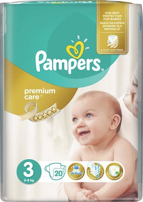 Pampers Premium Care Μέγεθος 3 5-9kg 20τμχ