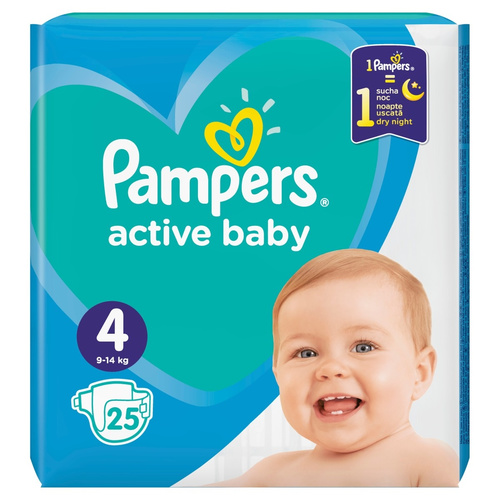 Pampers Active Baby Size 4 8-14kg 25pcs