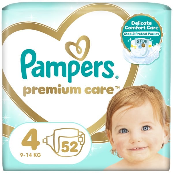 Pampers Premium Care Μέγεθος 4 9-14kg 52τμχ