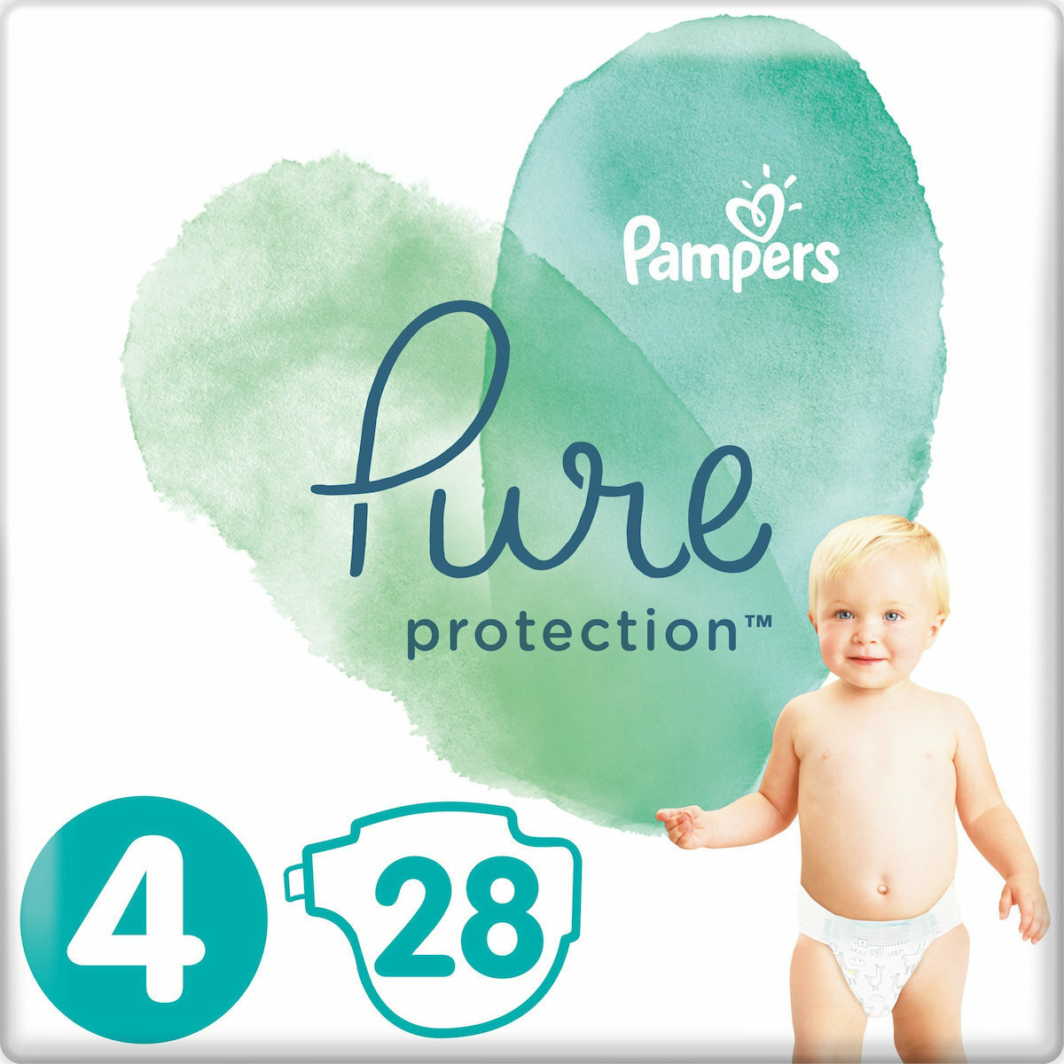 Pampers Pure Protection Μέγεθος 4 8-14kg 28τμχ P&G