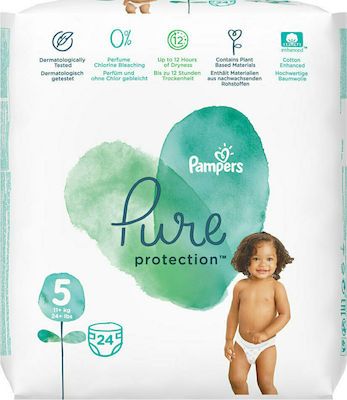 Pampers Pure Protection Μέγεθος 5 11-18kg 24τμχ P&G