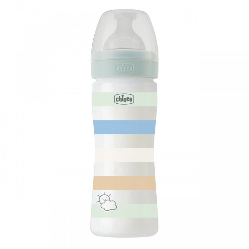 Chicco Μπιμπερό Πλαστικό Ρυθμιζόμενη Ροή 250ml 2m+ Αγόρι Well-Being 28623-21