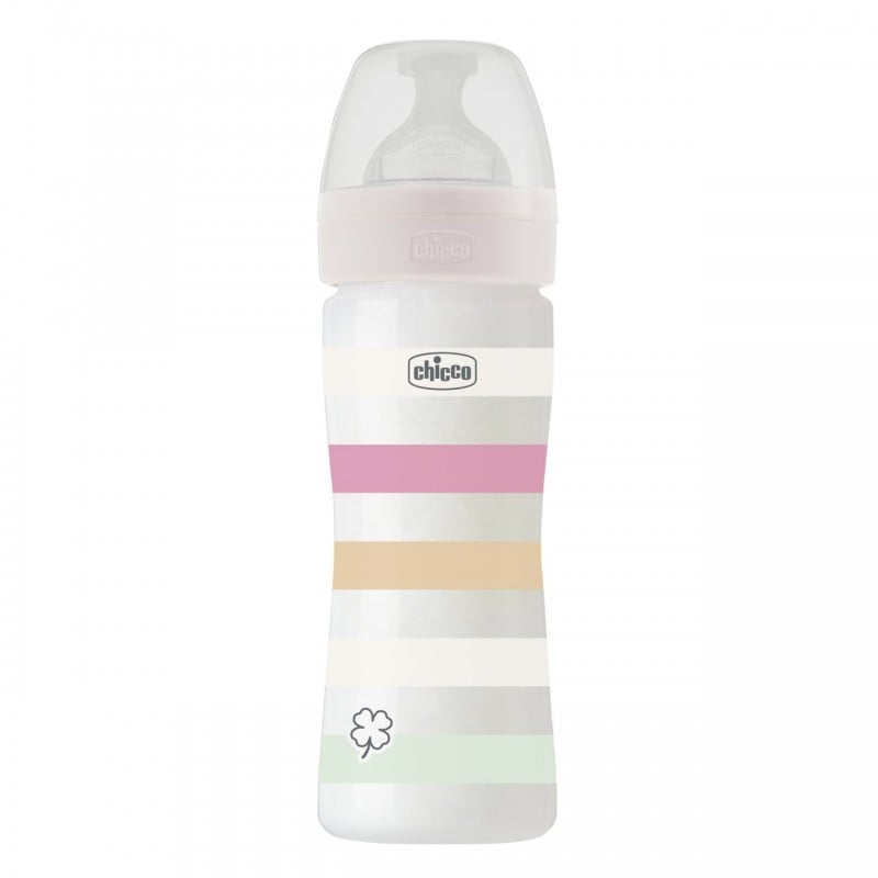 Chicco Μπιμπερό Πλαστικό Ρυθμιζόμενη Ροή 250ml 2m+ Κορίτσι Well-Being 28623-11