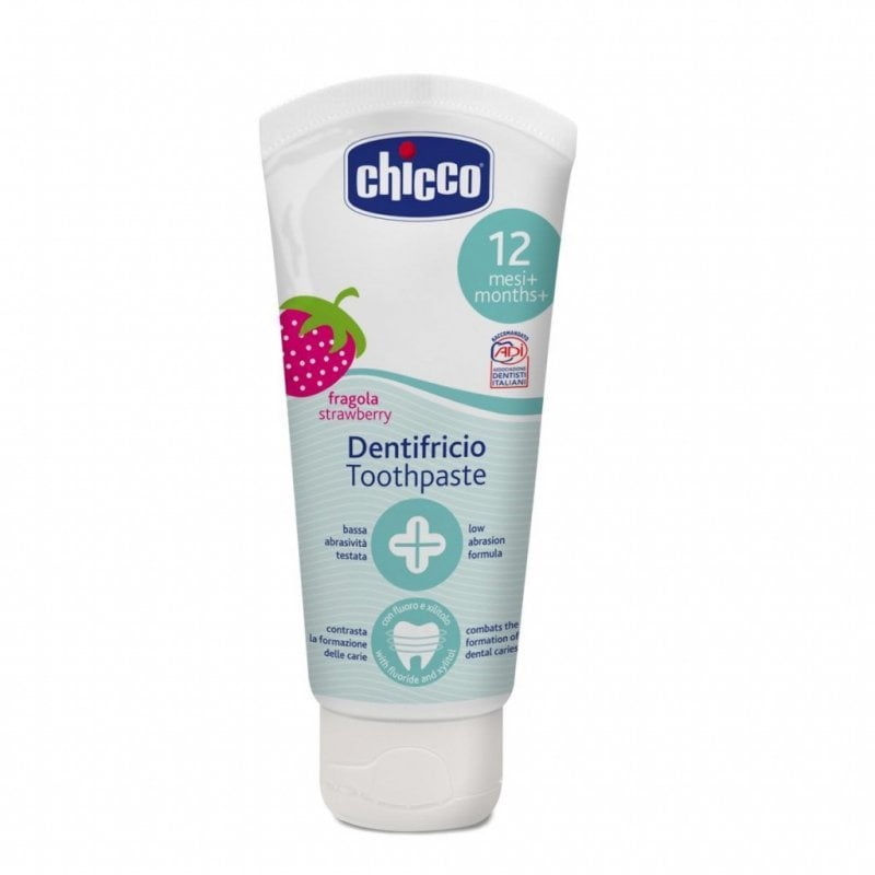 Chicco Οδοντόπαστα Φράουλα 12m+ 50ml με Φθόριο 07429-00