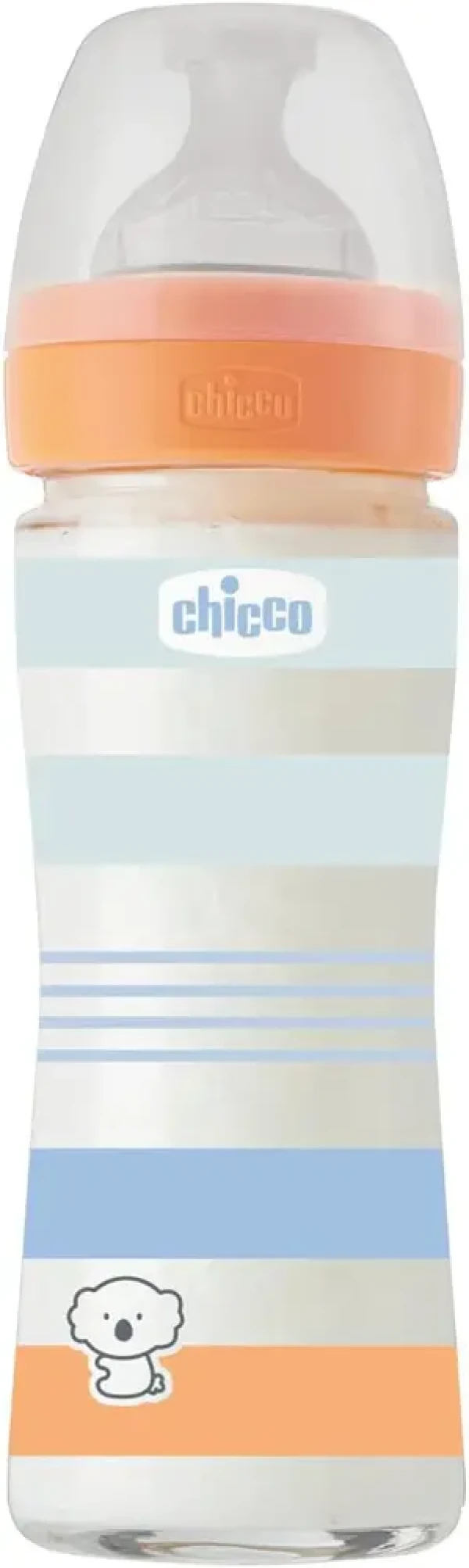 Chicco Μπιμπερό Γυάλινο ΘΣ 0m+ 240ml 28721-21 Σιέλ Well-Being