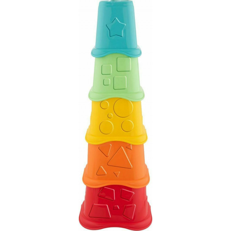 Chicco Pyramid game with cups 10pcs ECO+ Series 6-36m 09373-10