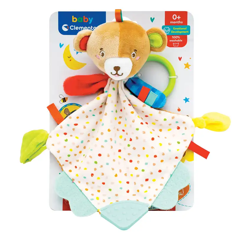 Chicco Βρεφικό Παιχνίδι Κουδουνίστρα Μαλακό Αρκουδάκι 0m+ 17786