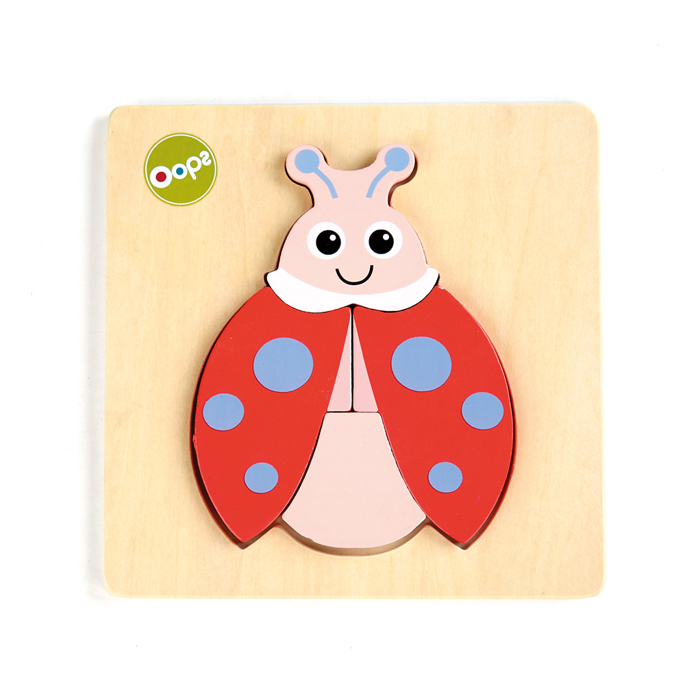 Oops Wooden Puzzle 3D Ladybug 12m+ X30-16015-33 by Chicco